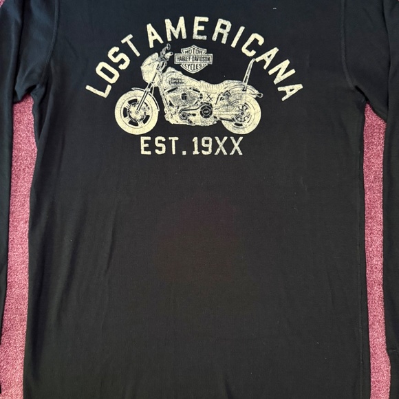 Harley Davidson X mgk lost Americana graphic thermal long sleeve tee Size XL - Picture 2 of 5